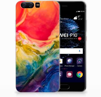 B2Ctelecom Huawei P10 Uniek TPU Hoesje Watercolor Dark