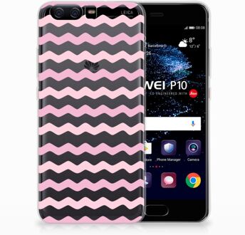 B2Ctelecom Huawei P10 Uniek TPU Hoesje Waves Roze