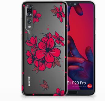 B2Ctelecom Huawei P20 Pro TPU Hoesje Design Blossom Red