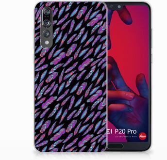 B2Ctelecom Huawei P20 Pro TPU Hoesje Design Feathers Color