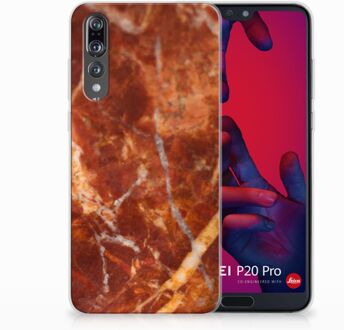 B2Ctelecom Huawei P20 Pro TPU Hoesje Design Marmer Bruin