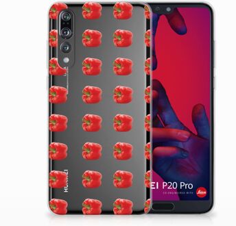 B2Ctelecom Huawei P20 Pro TPU Hoesje Design Paprika Red