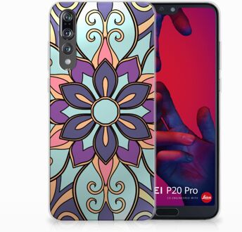 B2Ctelecom Huawei P20 Pro TPU Hoesje Design Purple Flower