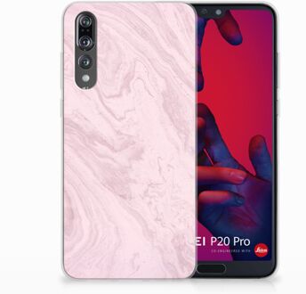 B2Ctelecom Huawei P20 Pro TPU Hoesje Marble Pink