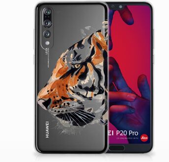 B2Ctelecom Huawei P20 Pro TPU Hoesje Tiger Paint