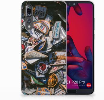 B2Ctelecom Huawei P20 Pro Uniek TPU Hoesje Badges