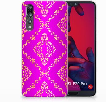 B2Ctelecom Huawei P20 Pro Uniek TPU Hoesje Barok Roze