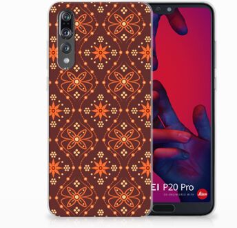 B2Ctelecom Huawei P20 Pro Uniek TPU Hoesje Batik Brown