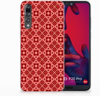 B2Ctelecom Huawei P20 Pro Uniek TPU Hoesje Batik Red