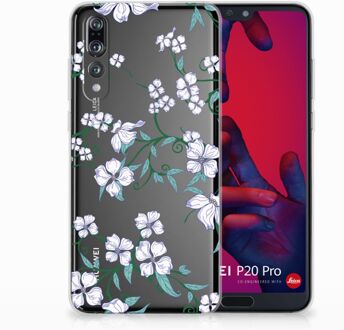 B2Ctelecom Huawei P20 Pro Uniek TPU Hoesje Blossom White