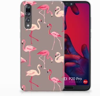 B2Ctelecom Huawei P20 Pro Uniek TPU Hoesje Flamingo