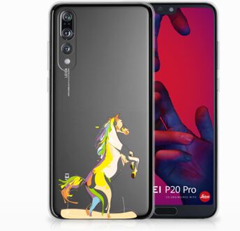 B2Ctelecom Huawei P20 Pro Uniek TPU Hoesje Horse Color