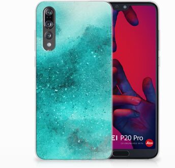 B2Ctelecom Huawei P20 Pro Uniek TPU Hoesje Painting Blue