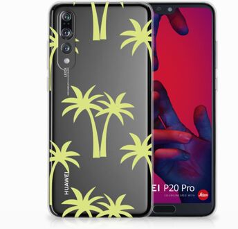 B2Ctelecom Huawei P20 Pro Uniek TPU Hoesje Palmtrees