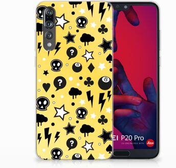 B2Ctelecom Huawei P20 Pro Uniek TPU Hoesje Punk Yellow