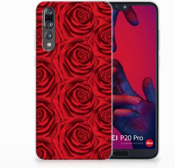 B2Ctelecom Huawei P20 Pro Uniek TPU Hoesje Red Roses