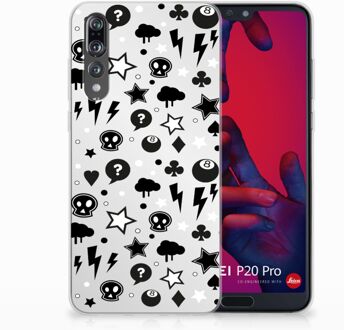 B2Ctelecom Huawei P20 Pro Uniek TPU Hoesje Silver Punk