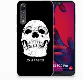 B2Ctelecom Huawei P20 Pro Uniek TPU Hoesje Skull Eyes