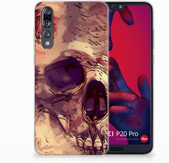 B2Ctelecom Huawei P20 Pro Uniek TPU Hoesje Skullhead