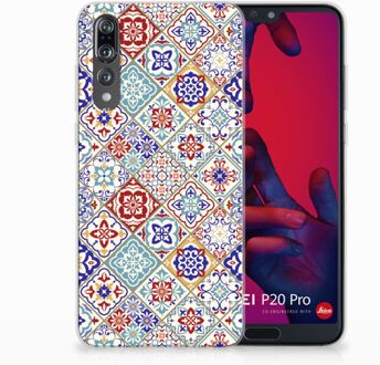 B2Ctelecom Huawei P20 Pro Uniek TPU Hoesje Tiles Color