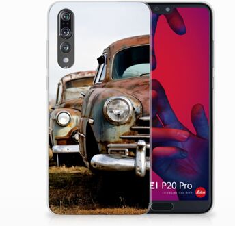 B2Ctelecom Huawei P20 Pro Uniek TPU Hoesje Vintage Auto