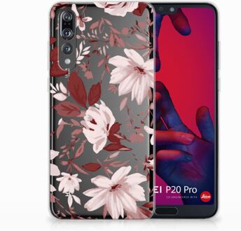 B2Ctelecom Huawei P20 Pro Uniek TPU Hoesje Watercolor Flowers