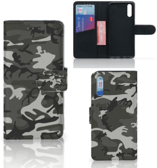 B2Ctelecom Huawei P20 Wallet Book Case Hoesje Army Light