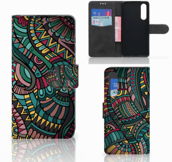 B2Ctelecom Huawei P30 Boekhoesje Design Aztec