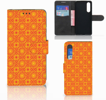 B2Ctelecom Huawei P30 Boekhoesje Design Batik Orange