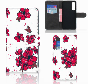 B2Ctelecom Huawei P30 Boekhoesje Design Blossom Red