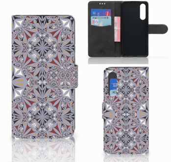 B2Ctelecom Huawei P30 Boekhoesje Design Flower Tiles