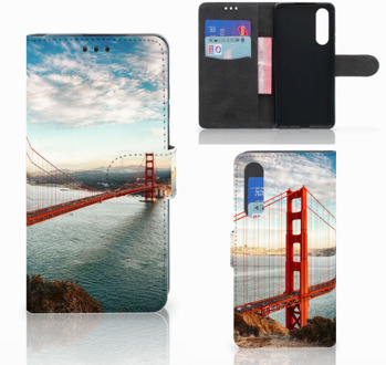 B2Ctelecom Huawei P30 Boekhoesje Design Golden Gate Bridge