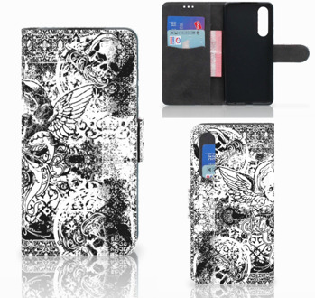 B2Ctelecom Huawei P30 Boekhoesje Design Skulls Angel