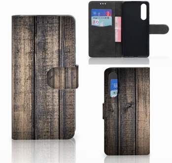 B2Ctelecom Huawei P30 Boekhoesje Design Steigerhout