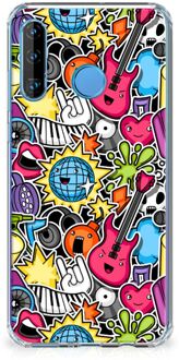 B2Ctelecom Huawei P30 Lite Anti Shock Bumper Case Punk Rock