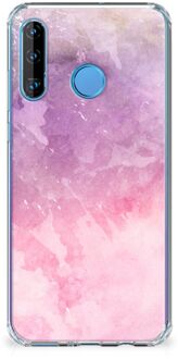 B2Ctelecom Huawei P30 Lite Back Cover Pink Purple Paint