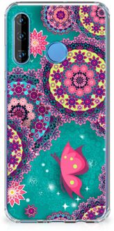 B2Ctelecom Huawei P30 Lite Back Cover Vlinders en Cirkels