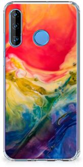 B2Ctelecom Huawei P30 Lite Back Cover Watercolor Dark