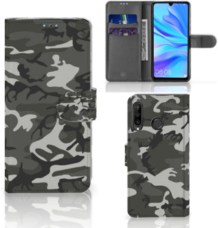 B2Ctelecom Huawei P30 Lite Bookcase Hoesje Army Light