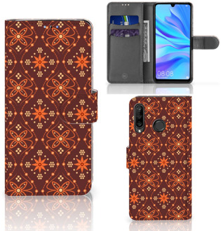 B2Ctelecom Huawei P30 Lite Bookcase Hoesje Batik Brown