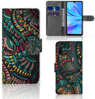 B2Ctelecom Huawei P30 Lite Bookcase Hoesje Design Aztec