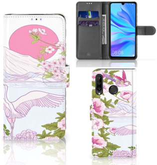 B2Ctelecom Huawei P30 Lite Bookcase Hoesje Design Bird Standing