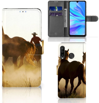 B2Ctelecom Huawei P30 Lite Bookcase Hoesje Design Cowboy