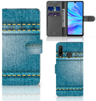 B2Ctelecom Huawei P30 Lite Bookcase Hoesje Design Jeans