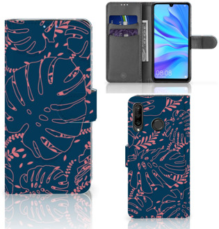 B2Ctelecom Huawei P30 Lite Bookcase Hoesje Design Palm Leaves