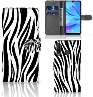 B2Ctelecom Huawei P30 Lite Bookcase Hoesje Design Zebra