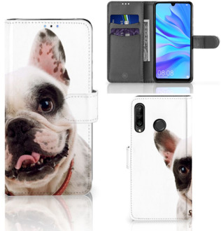 B2Ctelecom Huawei P30 Lite Bookcase Hoesje Franse Bulldog