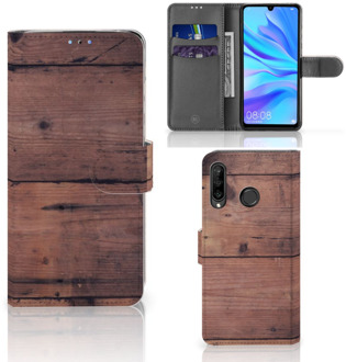 B2Ctelecom Huawei P30 Lite Bookcase Hoesje Old Wood