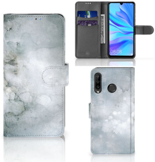 B2Ctelecom Huawei P30 Lite Bookcase Hoesje Painting Grey