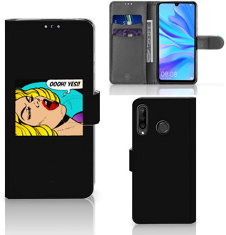 B2Ctelecom Huawei P30 Lite Bookcase Hoesje Popart Oh Yes